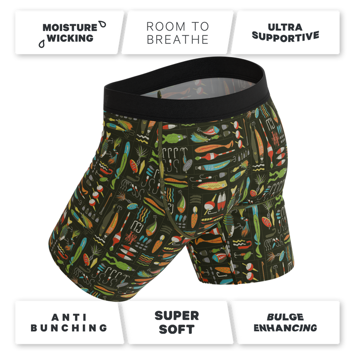 The Reel Nice | Bait Box Long Leg Ball Hammock® Pouch Underwear With Fly