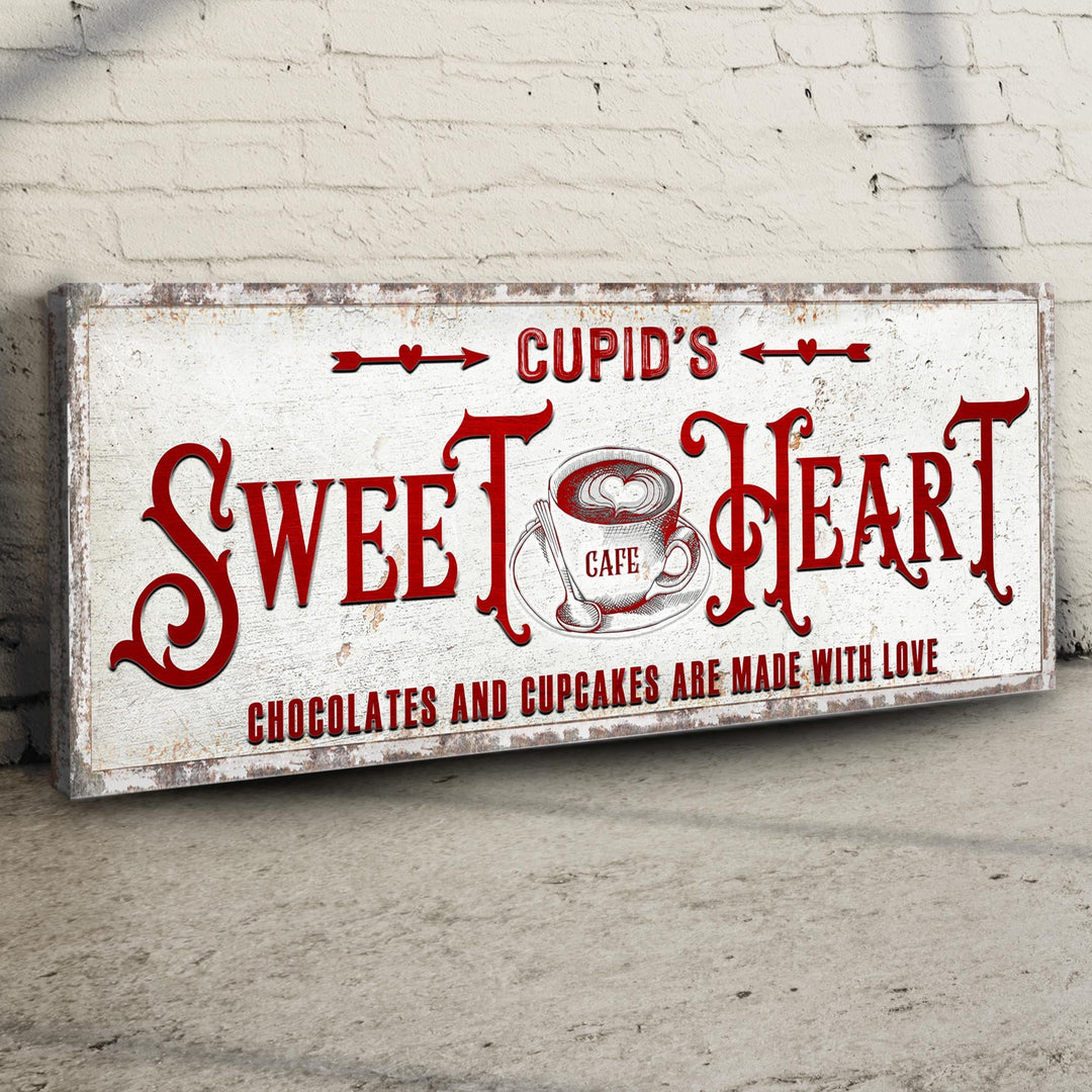 Rustic Cupid's Sweetheart Vintage Sign