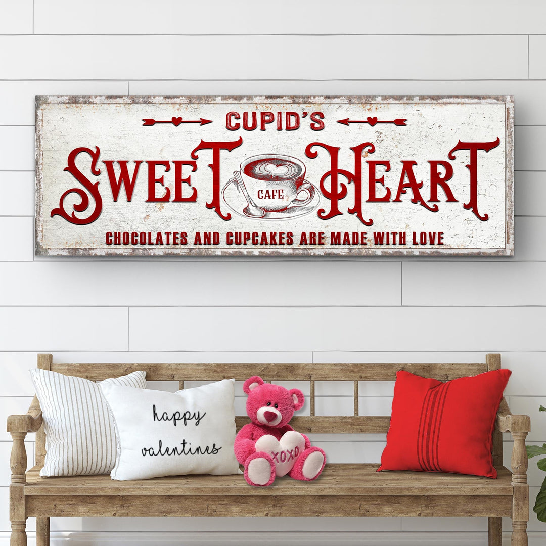 Rustic Cupid's Sweetheart Vintage Sign