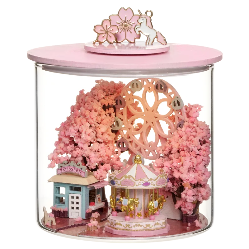 Miniature Wizardi Roombox Kit - Sakura Scenery Dollhouse Kit