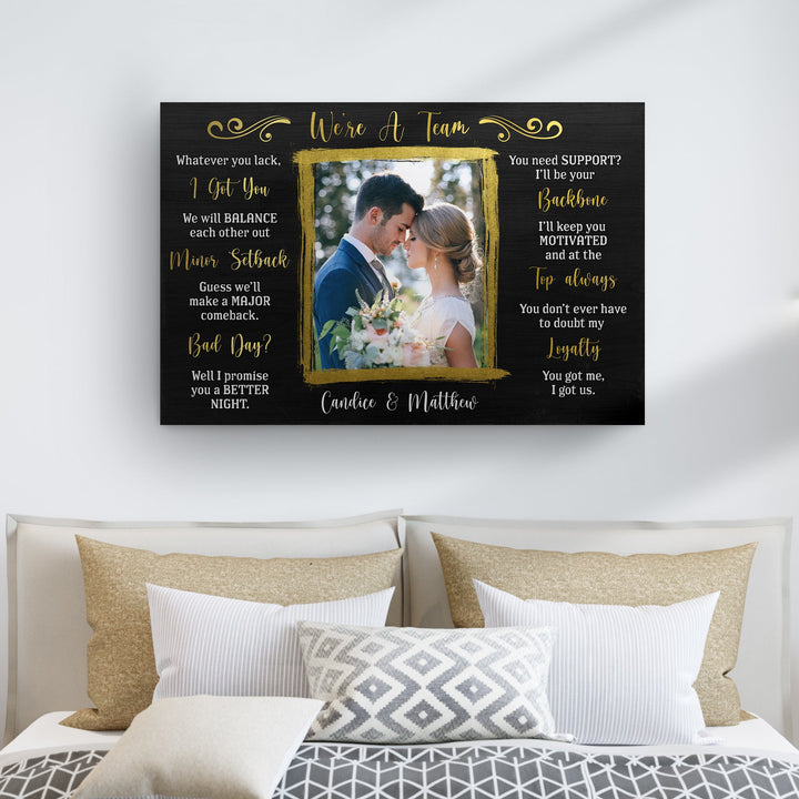 We're A Team Couple Sign