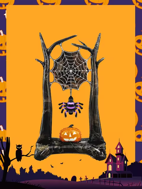 Halloween Spider Standing Foil Balloon Decoration F07M1-29