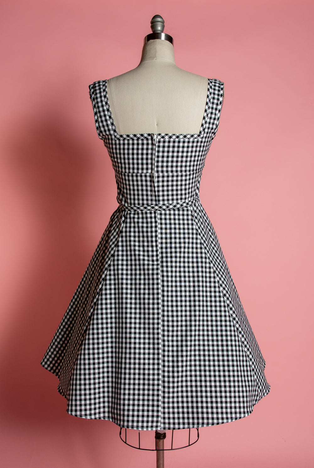 Sadie Dress - Black Gingham