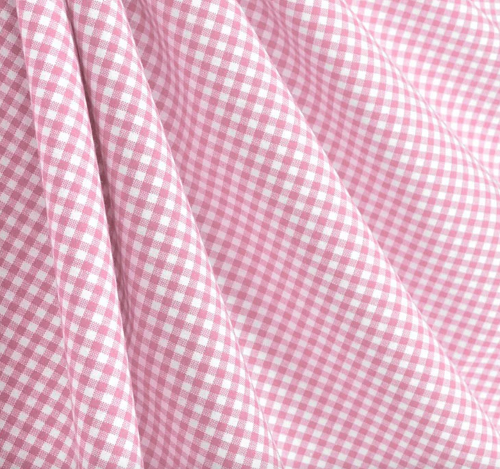 Sadie Dress- Pink Gingham w/ Eyelet Trim