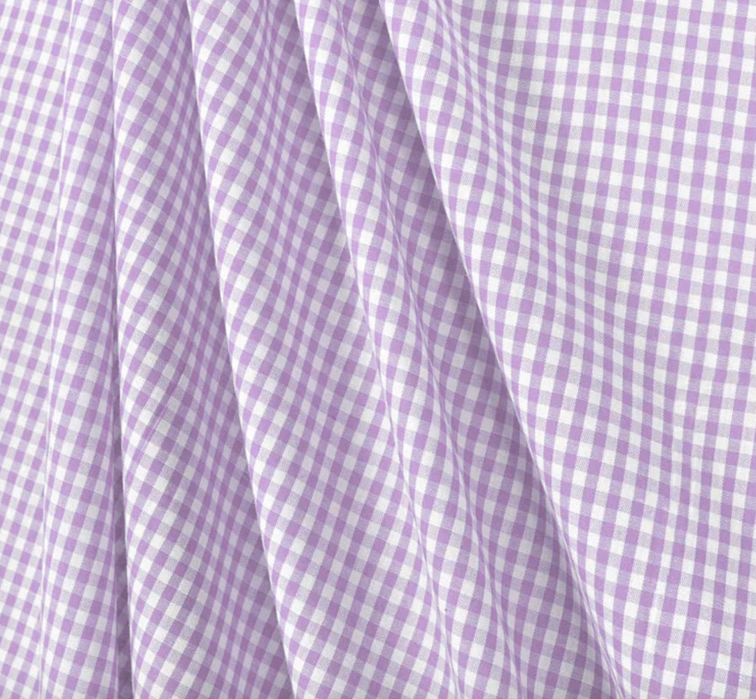 Sadie Dress- Lavender Gingham w/ Eyelet Trim