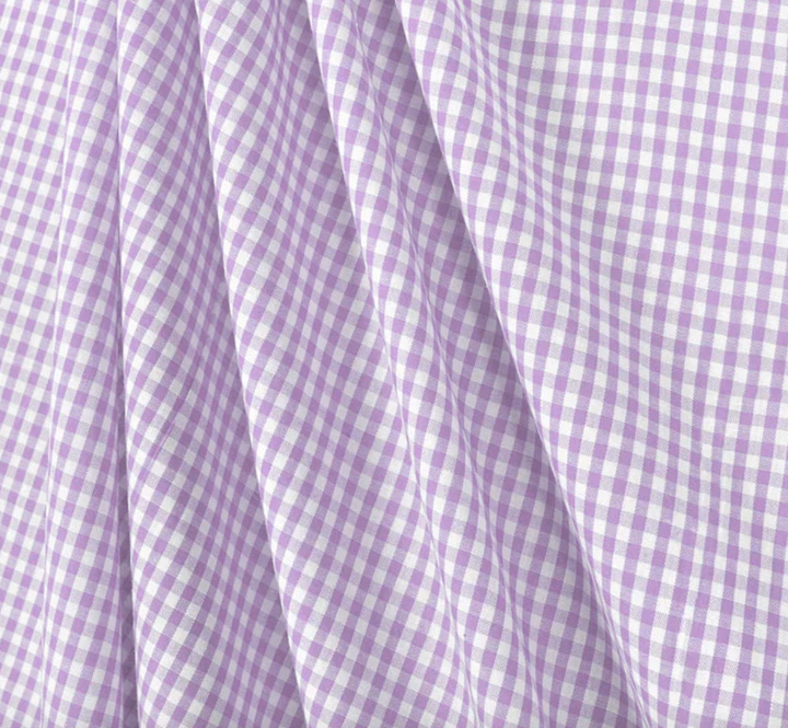 Sadie Dress- Lavender Gingham w/ Eyelet Trim