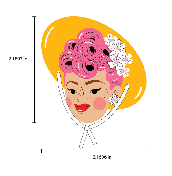 Elizabeth Brooch by Marla VonDuta x Lipstick & Chrome