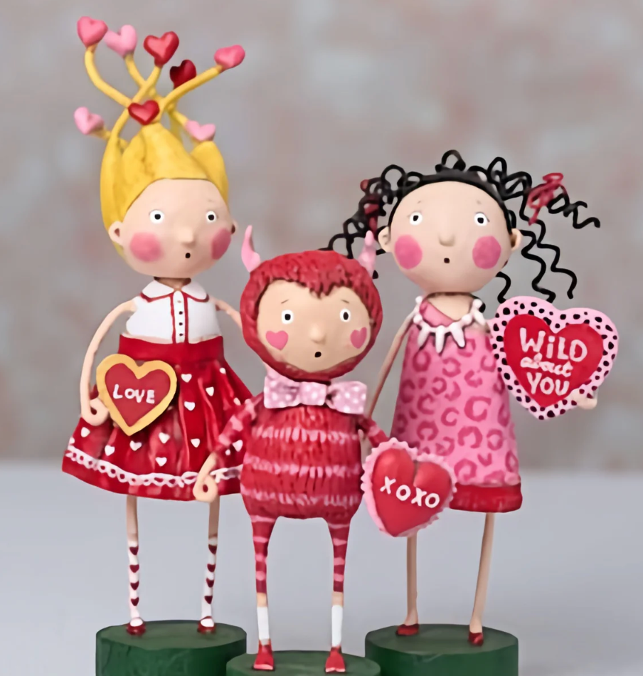 Wild Hearts Valentine Trio by Lori Mitchell