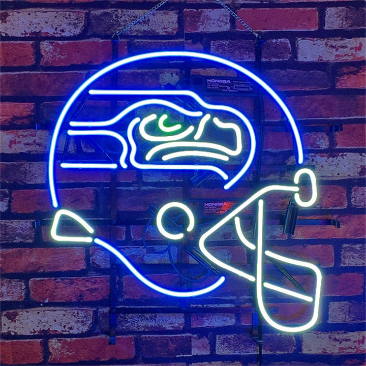 Seattle Seahawks Helmet Neon Signs Light