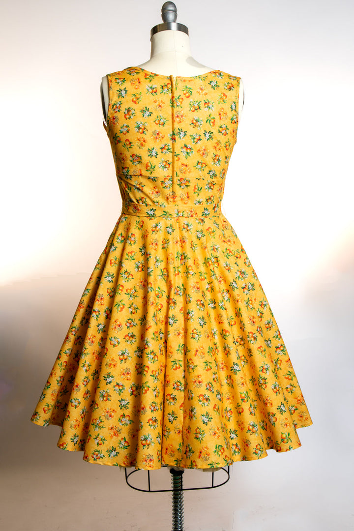 Serena Swing Dress- Orange County, Sunshine