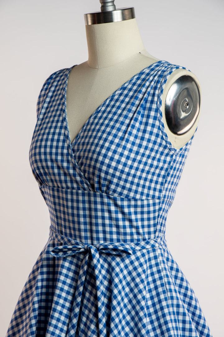 Serena Swing Dress- Blue Gingham