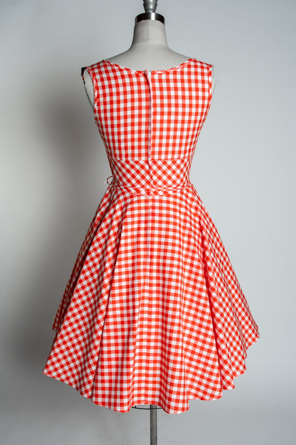 Serena Swing Dress- Tomato Gingham *sale