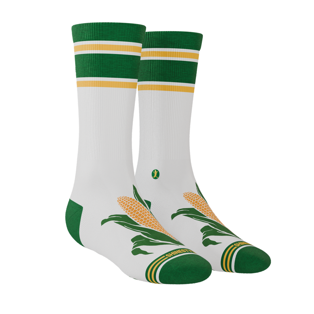 The Shuck Yea | Corn Heel Hammock™ Crew Socks