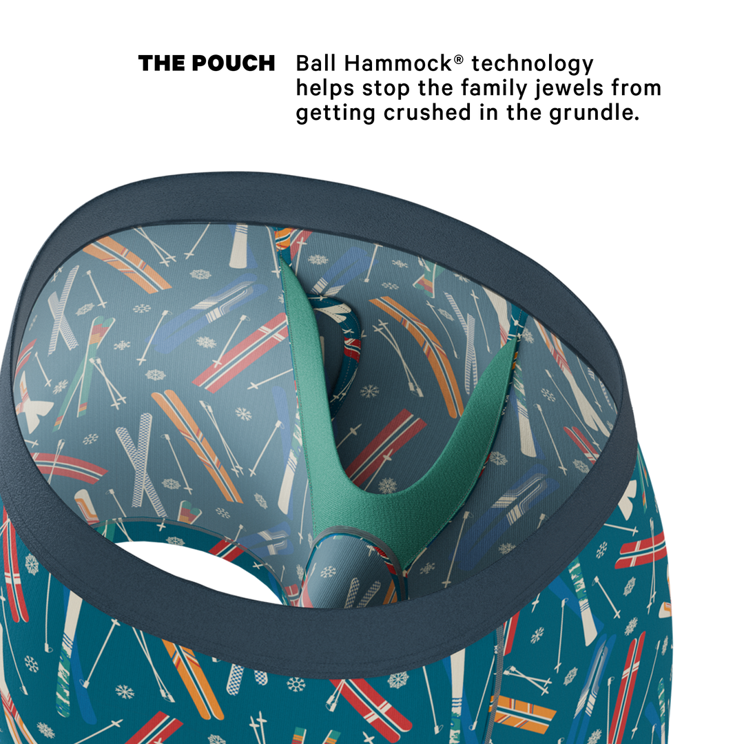 The Ski In Ski Out | Retro Ski Ball Hammock® Pouch Underwear With Fly