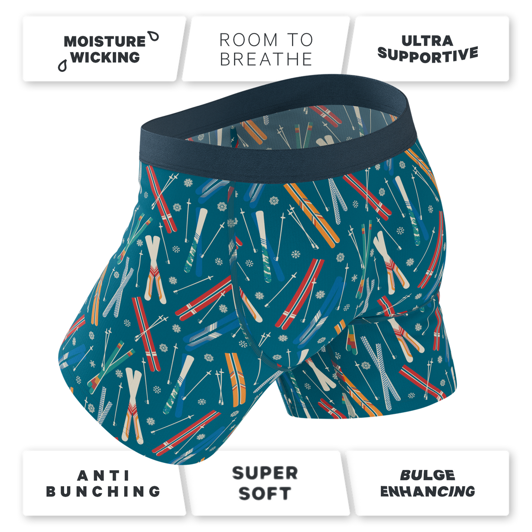 The Ski In Ski Out | Retro Ski Ball Hammock® Pouch Underwear With Fly