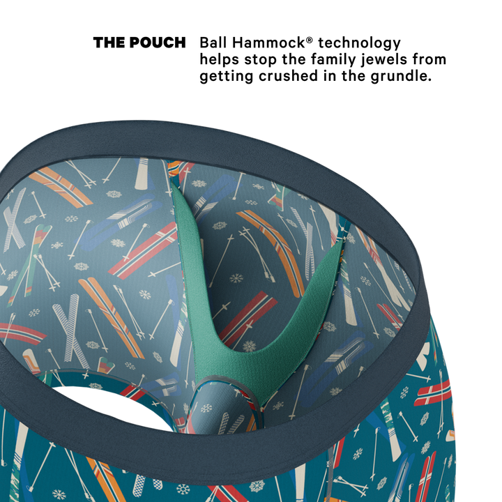 The Ski In Ski Out | Retro Ski Ball Hammock® Pouch Underwear