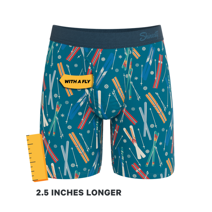 The Ski In Ski Out | Retro Ski Long Leg Ball Hammock® Pouch Underwear With Fly