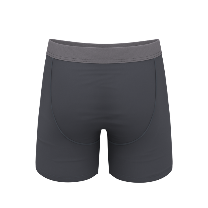 The Slate Expectations | Grey Tonal Ball Hammock® Pouch Underwear With Fly