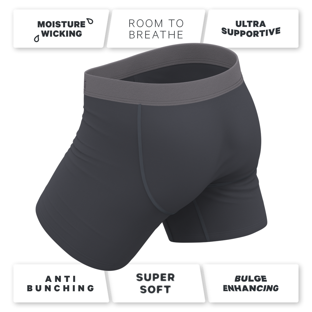 The Slate Expectations | Grey Tonal Ball Hammock® Pouch Underwear