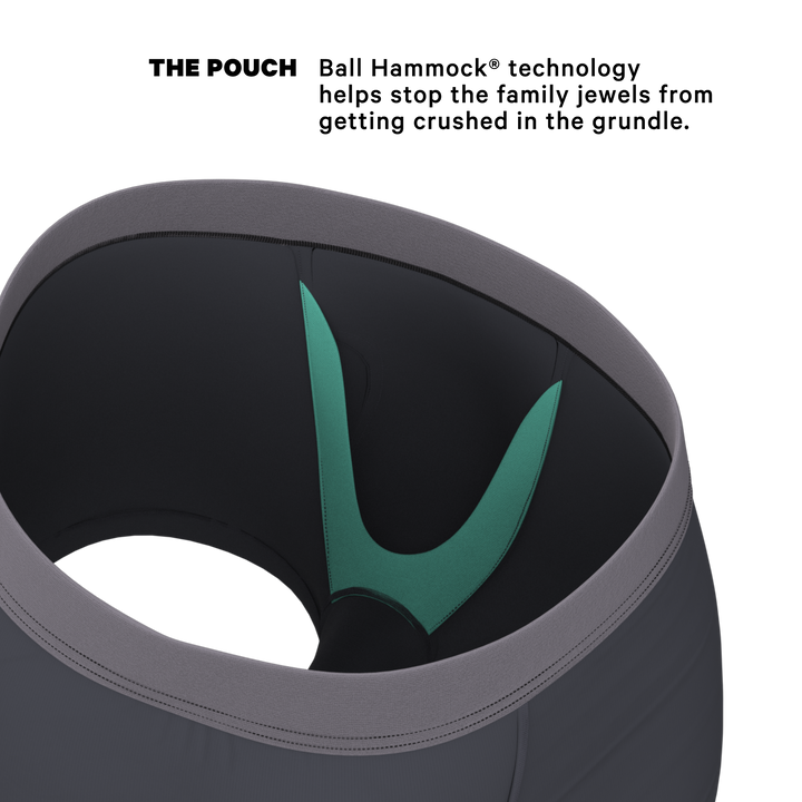 The Slate Expectations | Grey Tonal Ball Hammock® Pouch Trunks Underwear