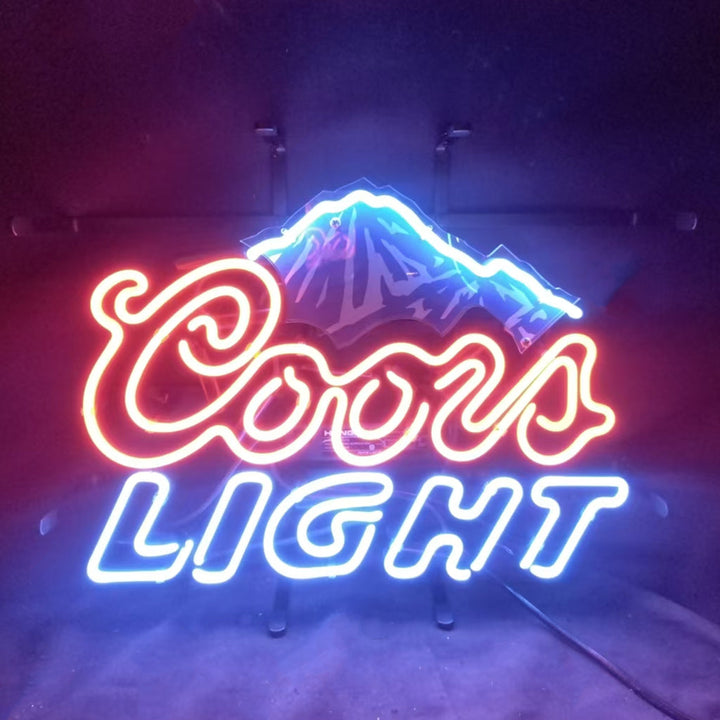 Coors Light Beer Outline Neon Signs