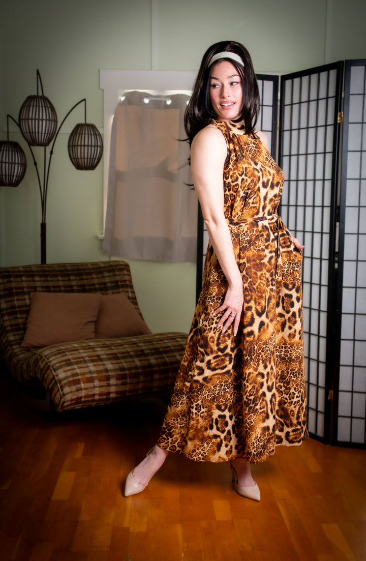 Jane Maxi Dress - Multi-Leopard