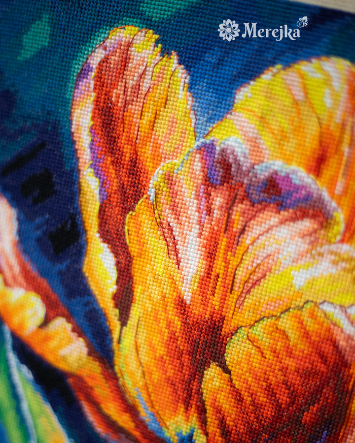 Spring Awakening: Vibrance Counted Cross Stitch Kit by Merejka K-299