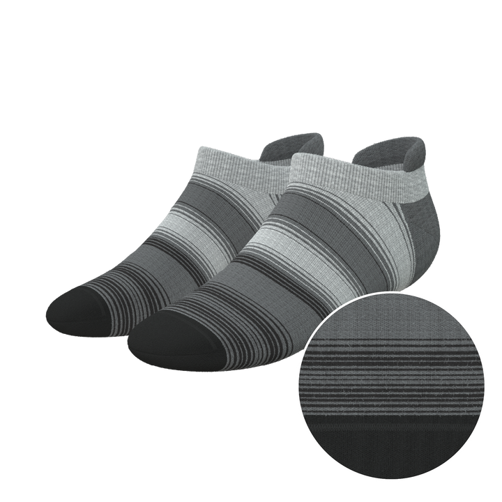 The Static Channel | Stripe Heel Hammock™ Ankle Socks