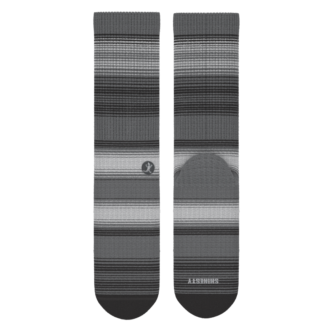 The Static Channel | Stripe Heel Hammock™ Crew Socks