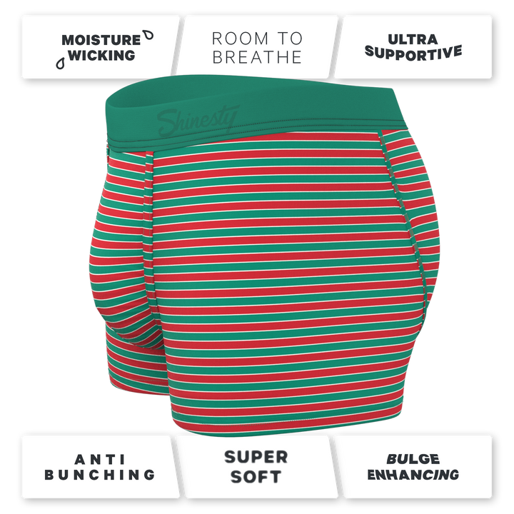 The Stripe Club | Christmas Striped Ball Hammock® Pouch Trunks Underwear