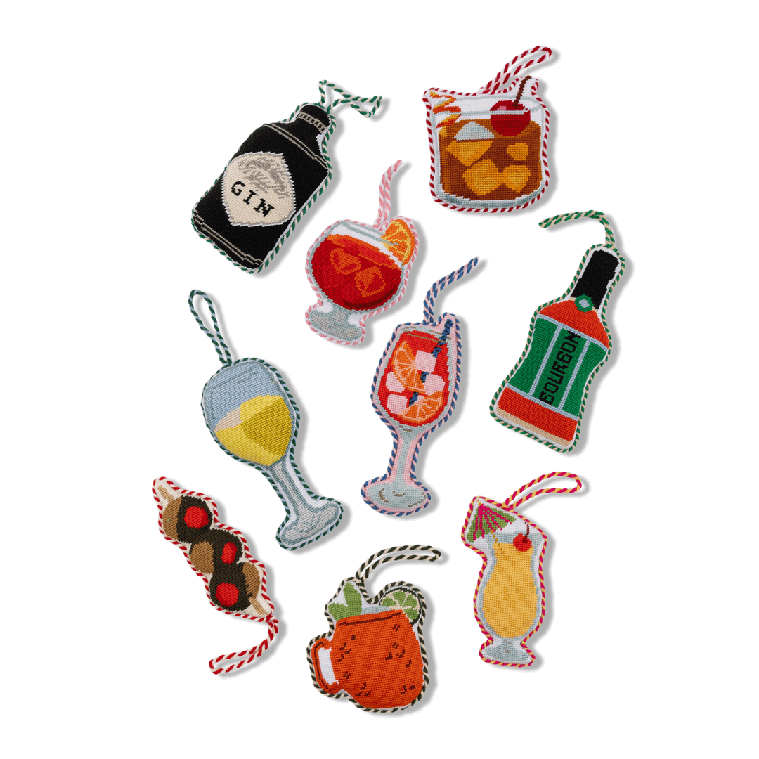 Needlepoint Icon Ornament - Bourbon