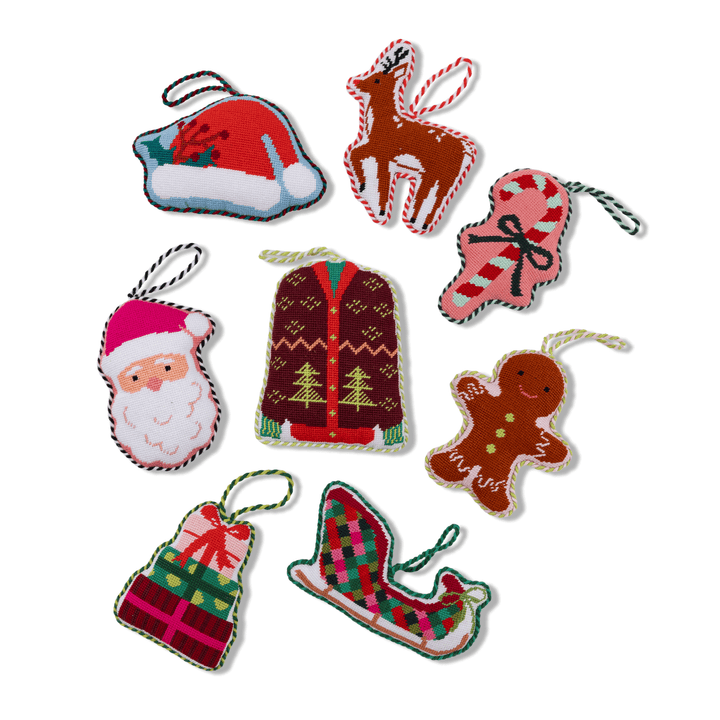 Needlepoint Icon Ornament - Gingerbread