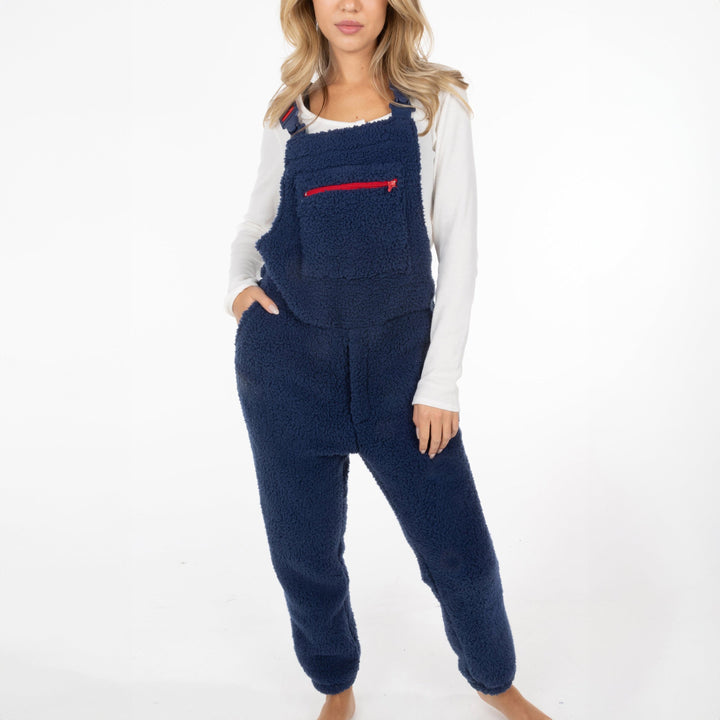 The Counting Sheep | Navy Sherpa Pajamaralls®
