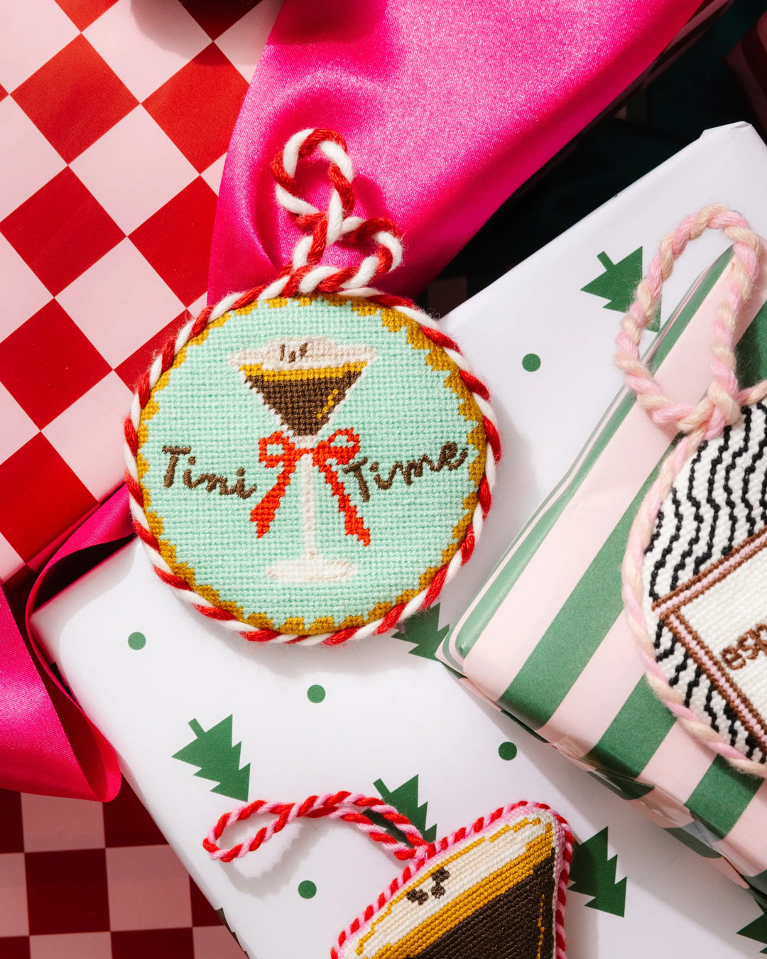 Needlepoint Ornament - Tini Time