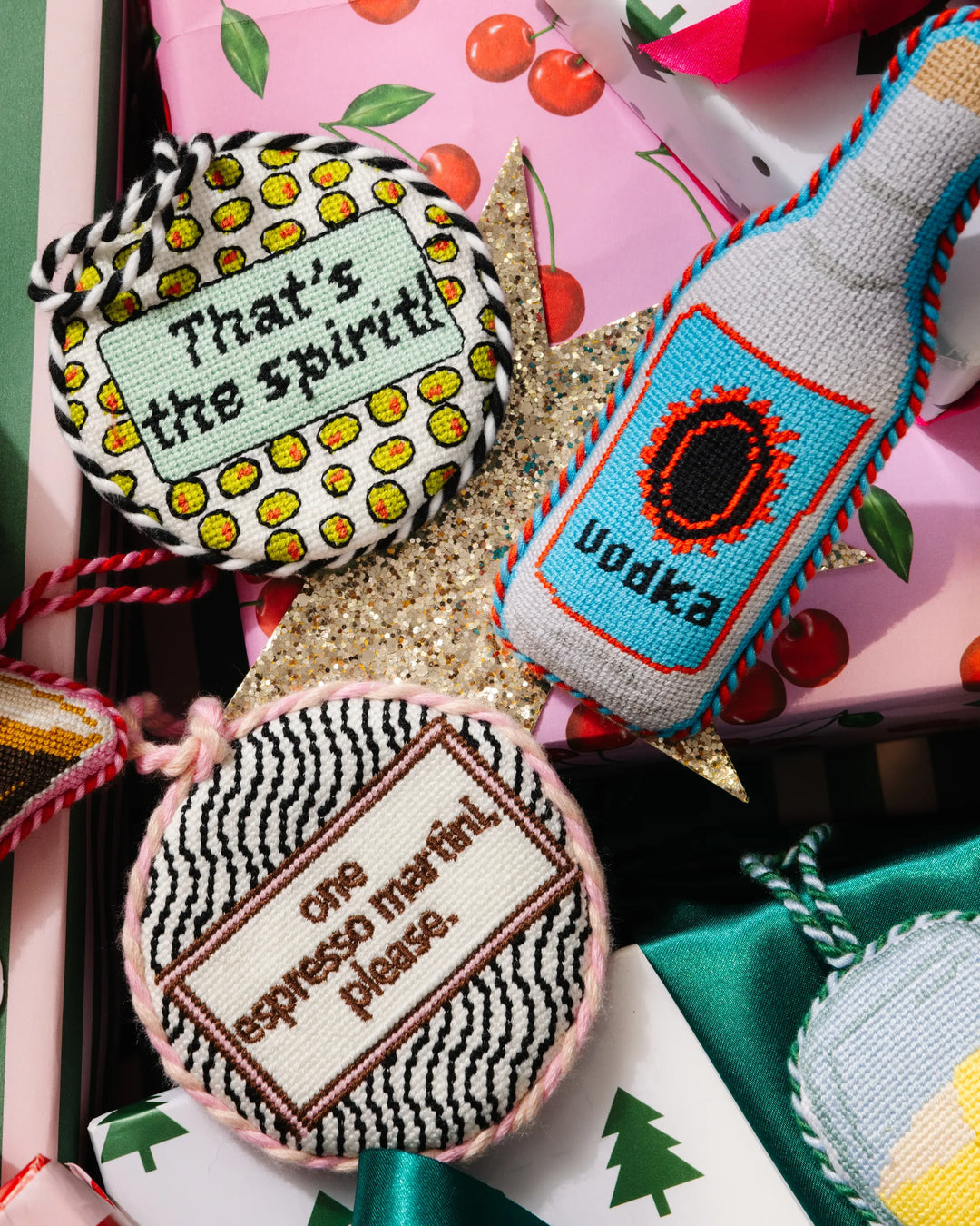 Needlepoint Ornament - Espresso Martini