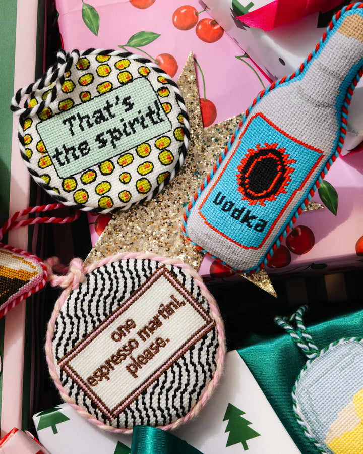 Needlepoint Ornament - Espresso Martini