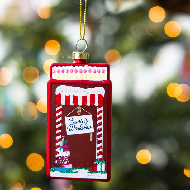Matchbook Ornament - Santa's Workshop