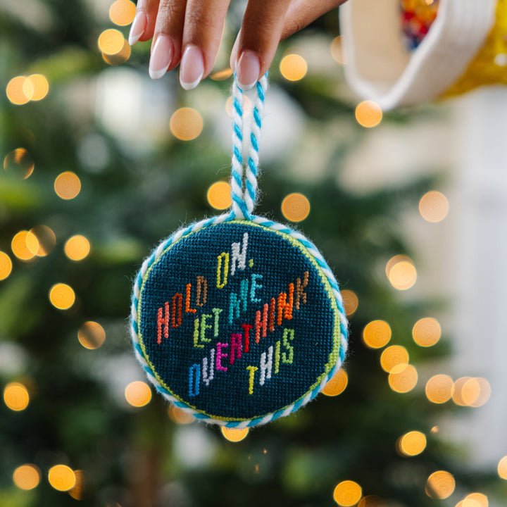 Needlepoint Ornament - Overthink