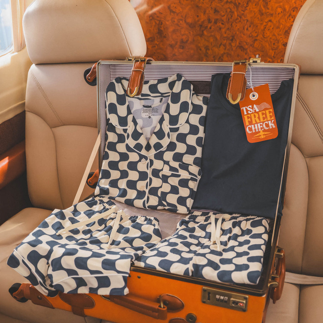 The Iced Latte | Retro Squiggle Men’s Pajama Shorts