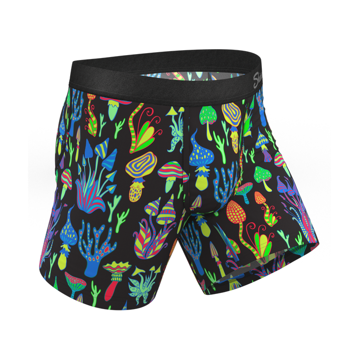 The Super Shroom | Neon Mushrooms Ball Hammock® Pouch Underwear