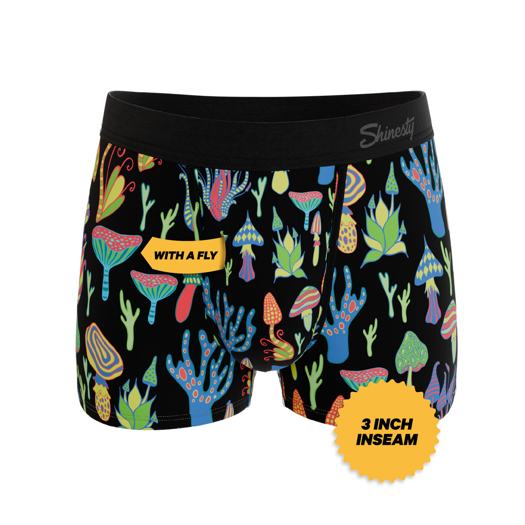 The Super Shroom | Neon Mushrooms Ball Hammock® Pouch Trunks Underwear
