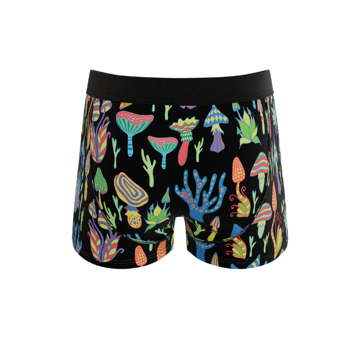 The Super Shroom | Neon Mushrooms Ball Hammock® Pouch Trunks Underwear