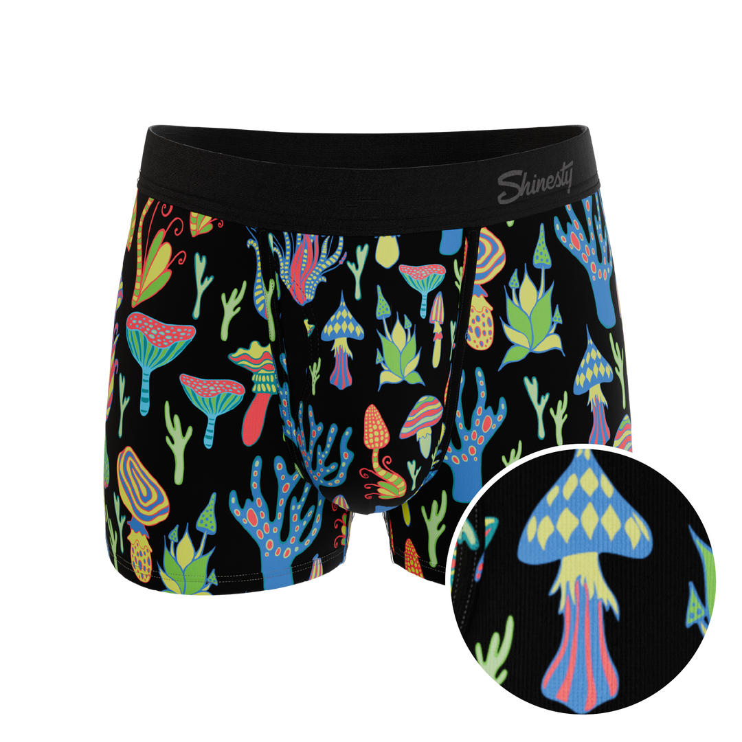 The Super Shroom | Neon Mushrooms Ball Hammock® Pouch Trunks Underwear