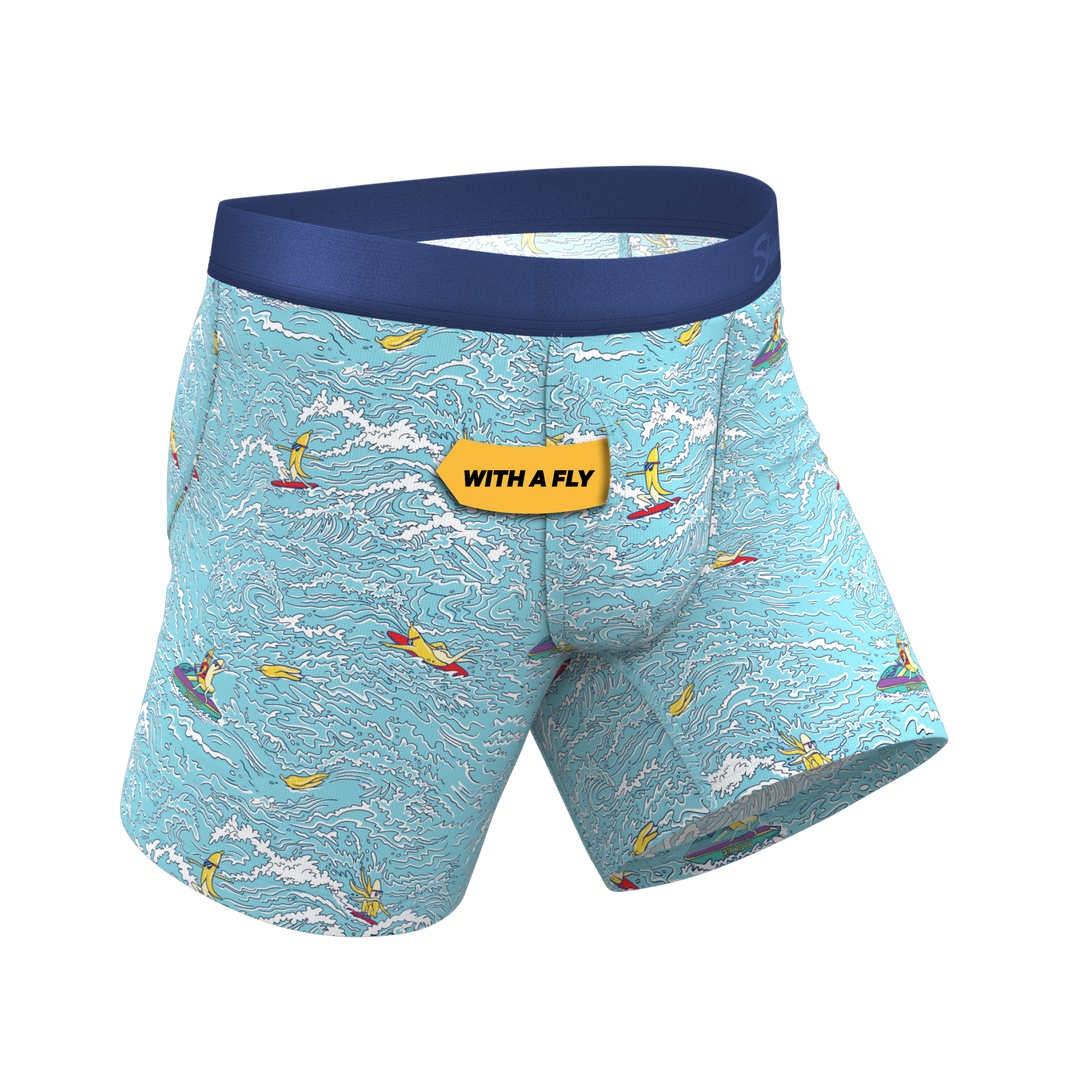 The Surfin' Turf | Shinesty Surfer Ball Hammock® Pouch Underwear With Fly