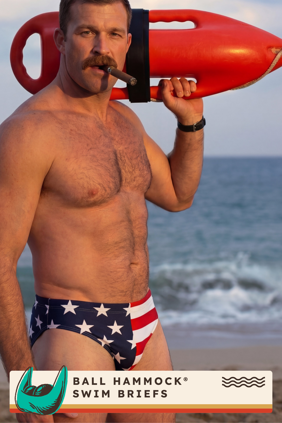 The Unsurpassed Ass | American Flag Ball Hammock® Pouch Swim Briefs
