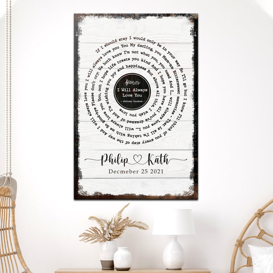 Song Lyrics Sign