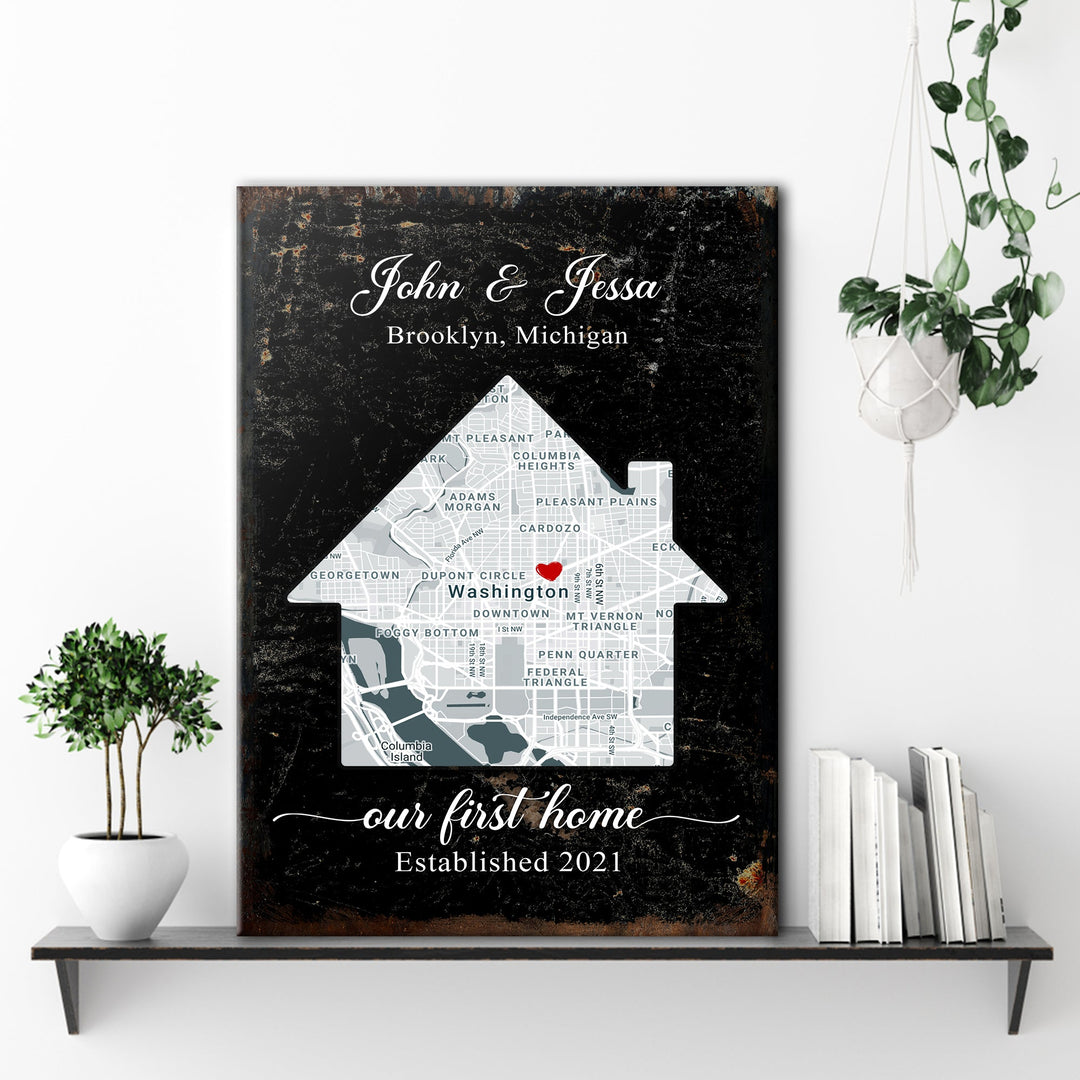 Home Map Sign