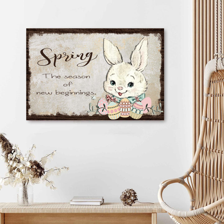 Easter Bunny Spring Sign