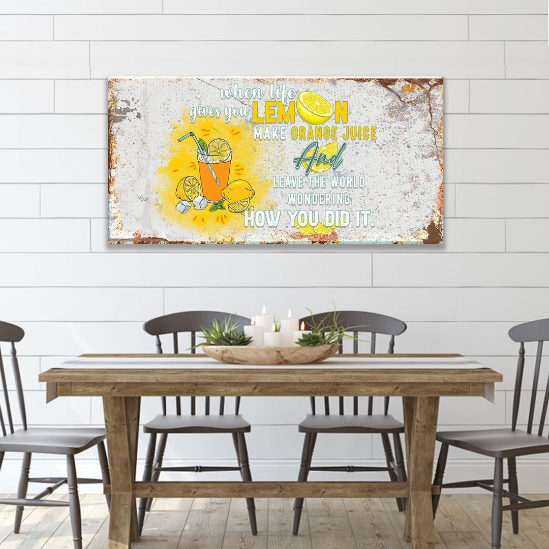 Life And Lemons Sign