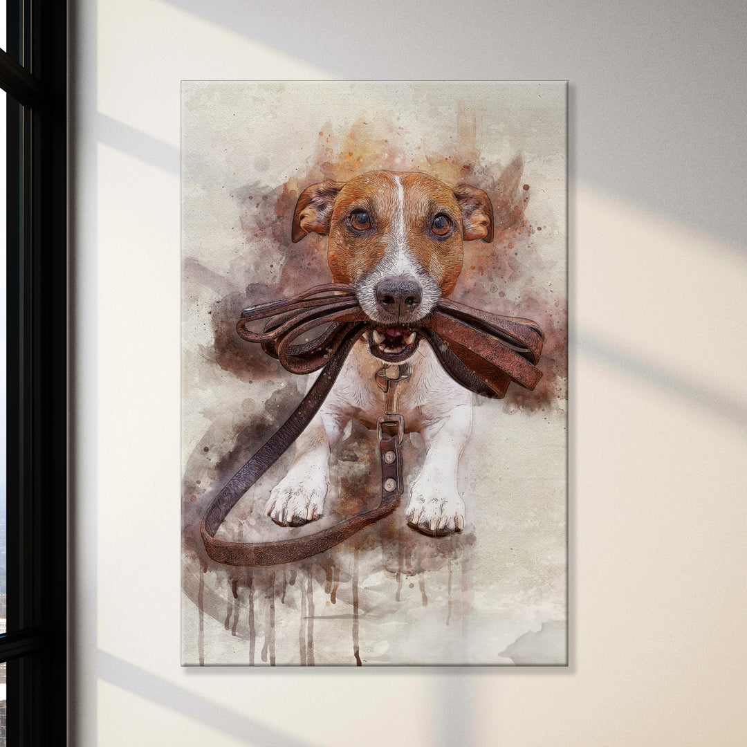 Pet Watercolor Portrait Sign III